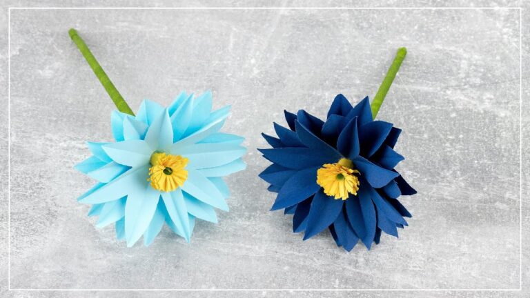 Kreative Blumen basteln aus Papier: Unsere kostenlose Vorlage für DIY
