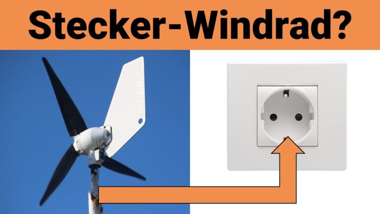Strom aus der Steckdose: Mini Windkraftanlage 230V im handlichen Format!